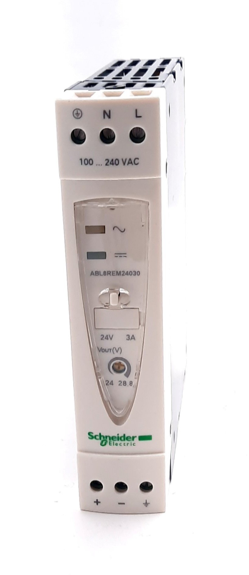 Used Schneider Electric ABL8REM24030 Power Supply, In: 100-240VAC 1.8-0.9A Out: 24VDC