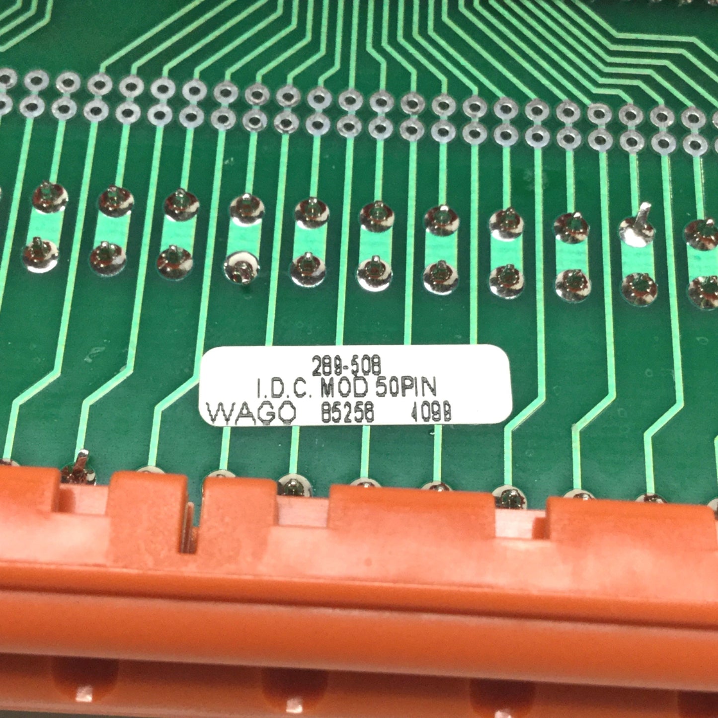 Used Wago 289-508 Terminal Breakout Board Interface Module IDC Ribbon 50-Pin Male