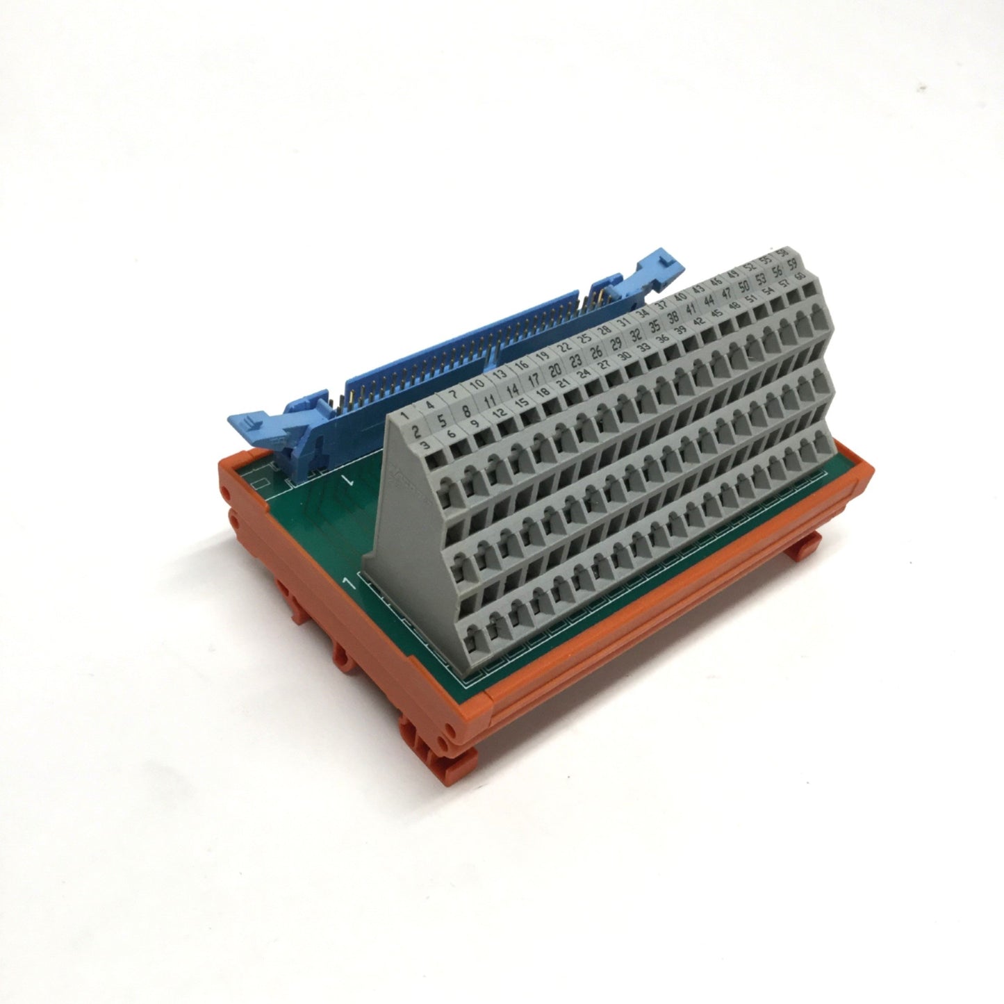 Used Wago 810-737/005 Terminal Breakout Board Interface Module IDC Ribbon 60-Pin Male