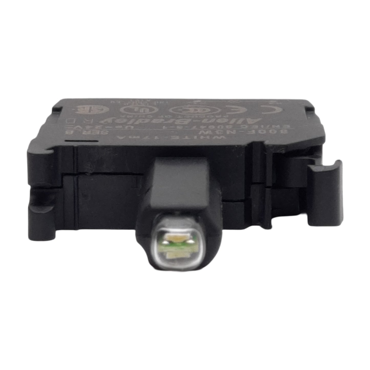 New – Open box Allen-Bradley 800F-N3W Series B Light Module Contact Block, 24V, White 24mA LED