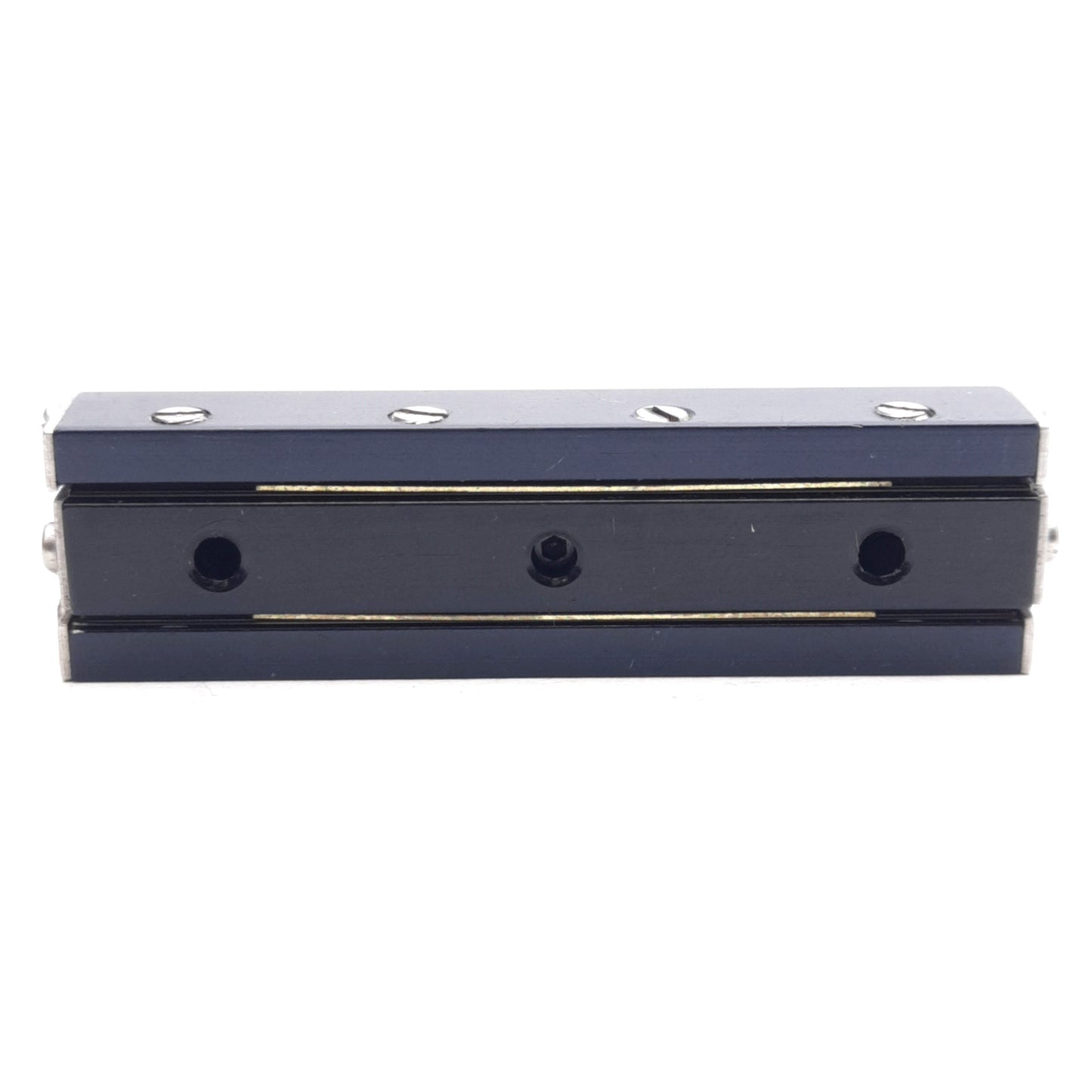 Used Del-Tron D-2 Crossed Roller Slide 1in Travel 8lb Load 2.06x0.56x0.32in 2-56UNC