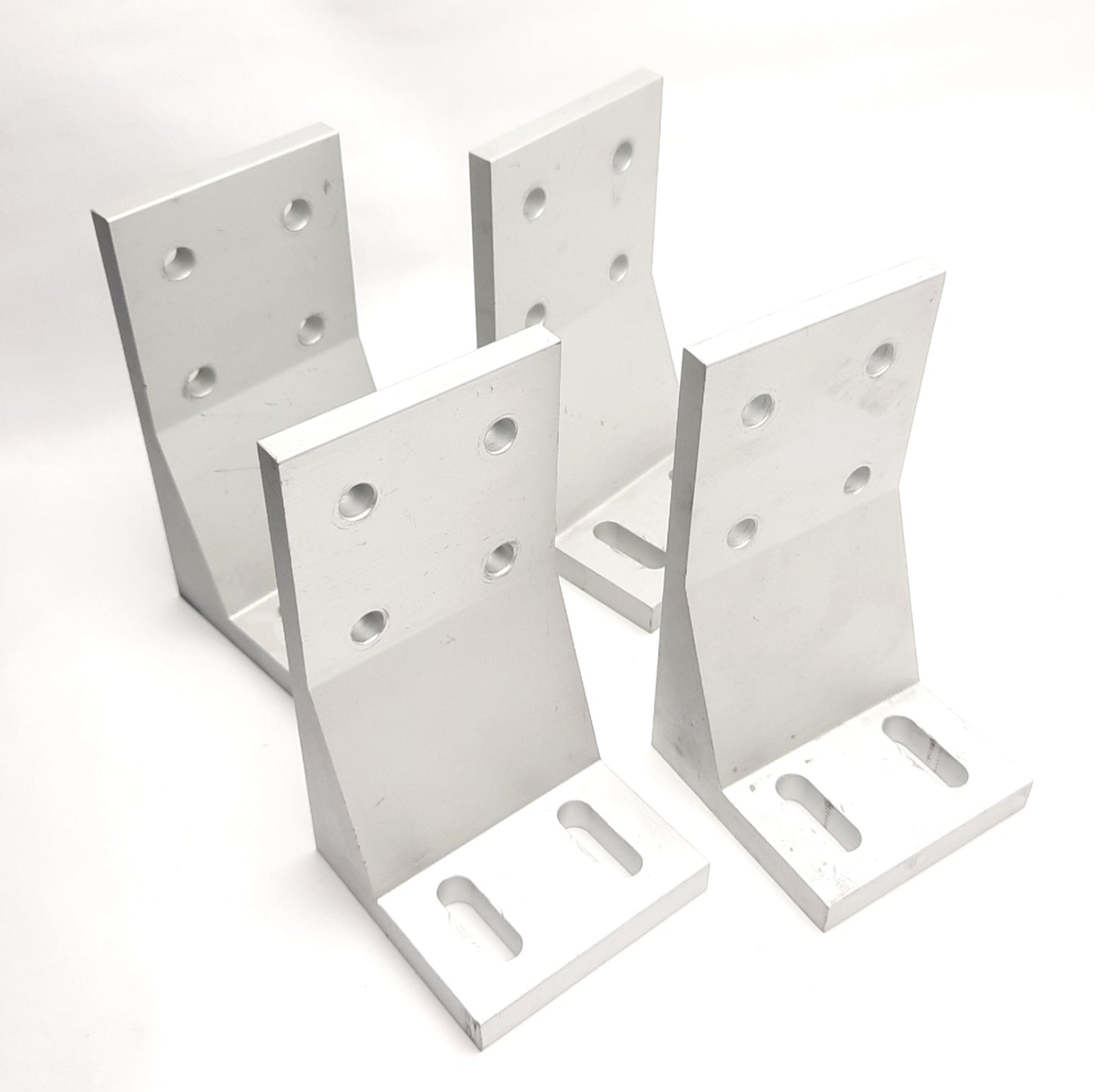 Used Lot of 4 Parker 27-058 Floor Mounting Bracket, 40 Series Aluminum Extrusion
