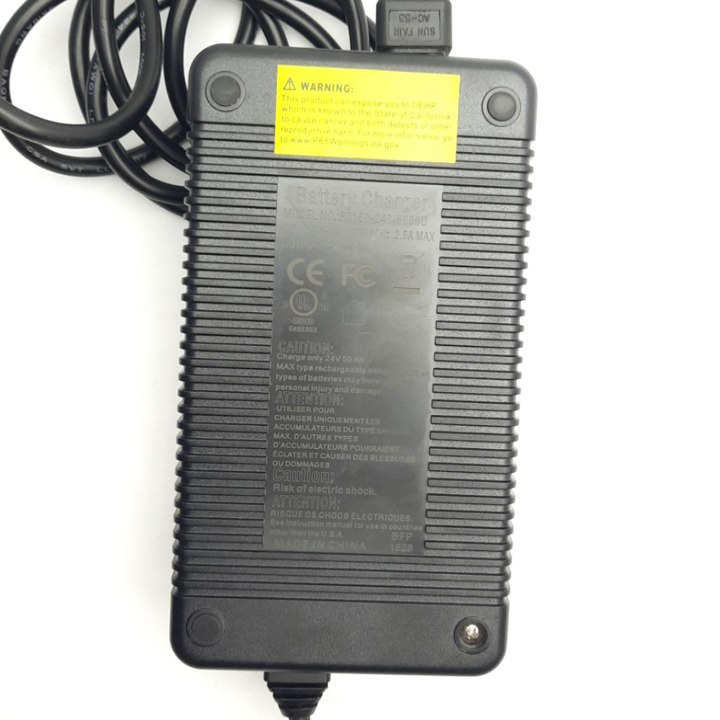 Used Bright Way Group FC150-240-5000U Power Supply for Power Chair Battery 24V 5A Out