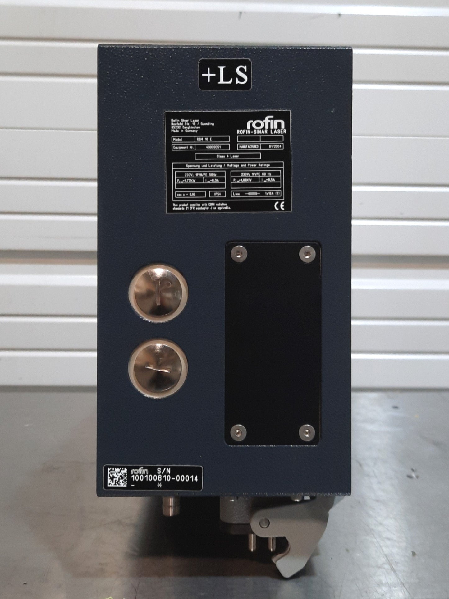 Used Rofin Powerline E-20 SHG II Laser Marking Head YVO4 12W@532nm 180mm Area 230VAC