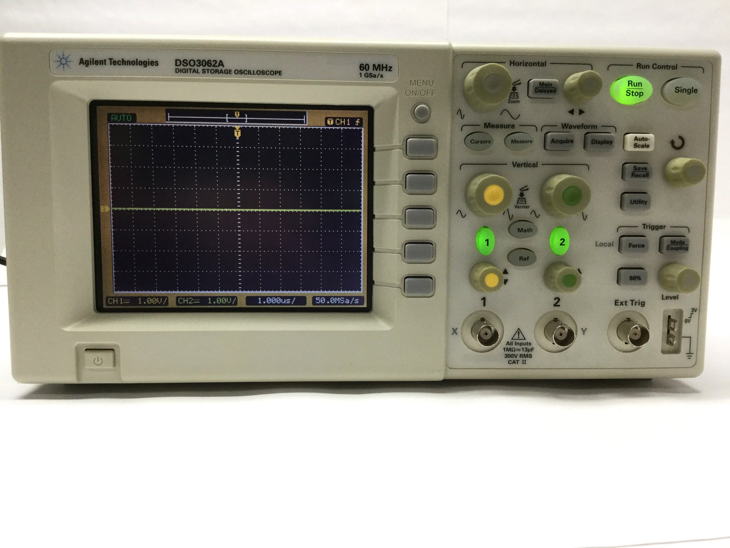 Used Agilent DSO3062A Digital Oscilloscope 2-Channel, 60MHz, 1GSa/s, GPIB RS-232