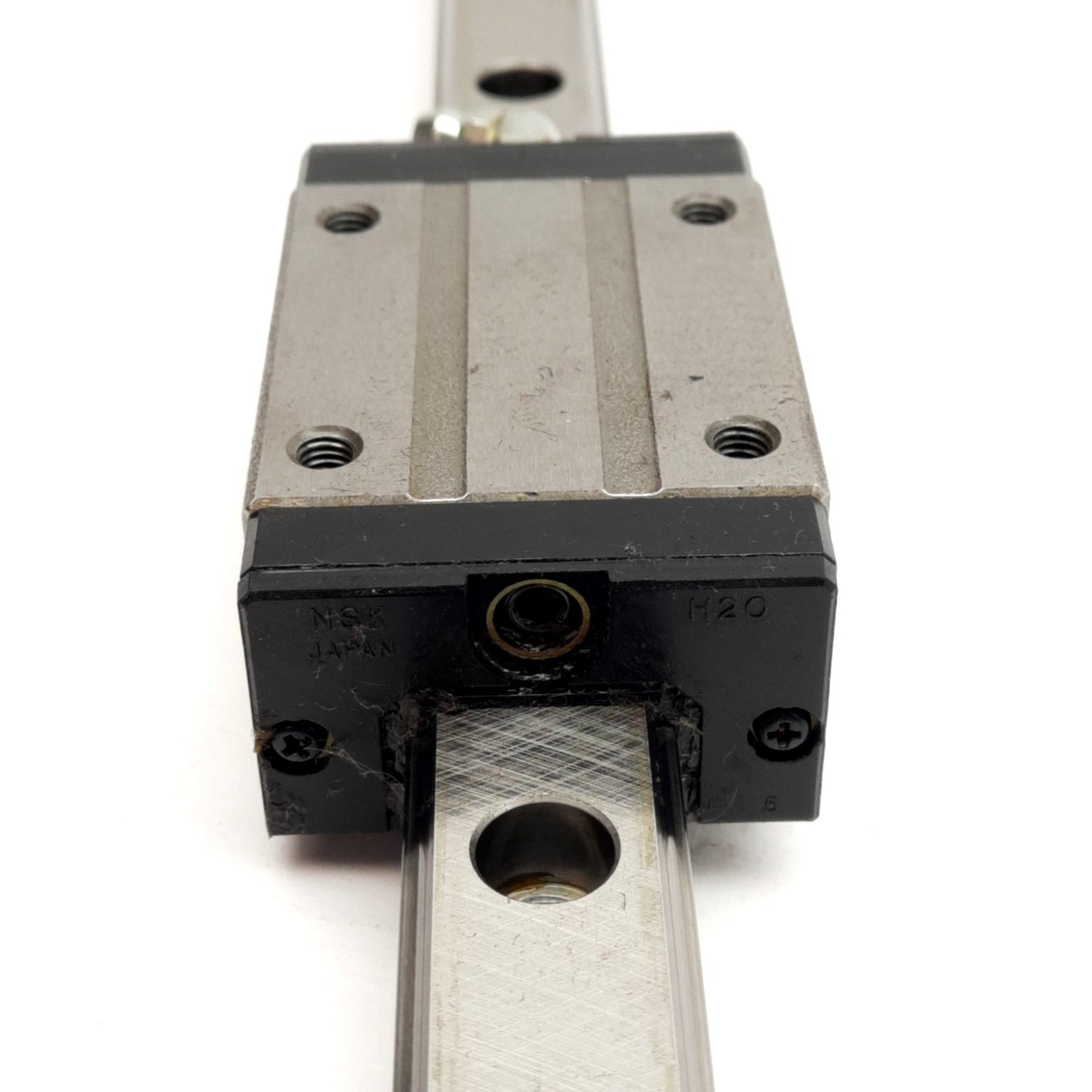 Used NSK LAH20-AN Single Carriage Linear Rail, 400mm, 69.8x44x30mm Carriage, M6x0.75