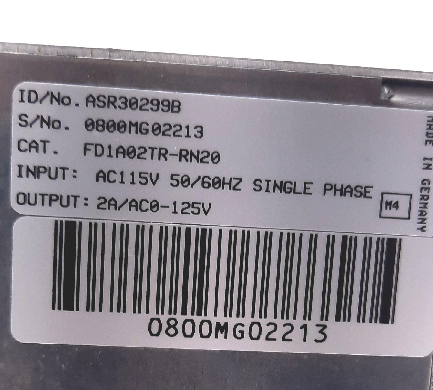 Used Baldor FD1A02TR-RN20 Flex Drive Servo Drive Control 115VAC, 2/2.5A, RS232