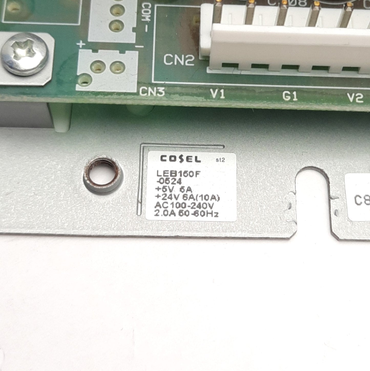 Used Cozel LEB150F-0524 Power Supply 5V 5A/24V 6A Output, 100-240VAC 2A Input