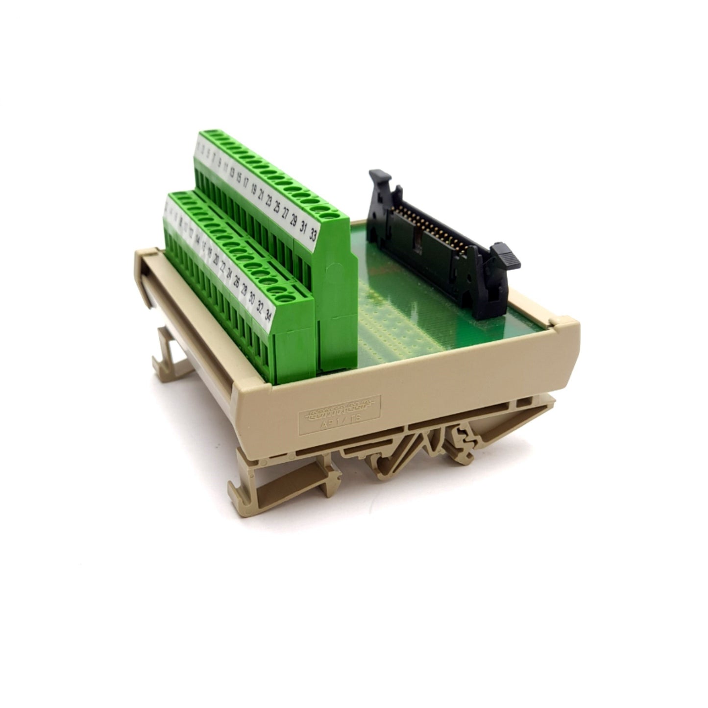 Used Altech AD91168 Breakout Module Board Base Backplane, 34 PIN IDC