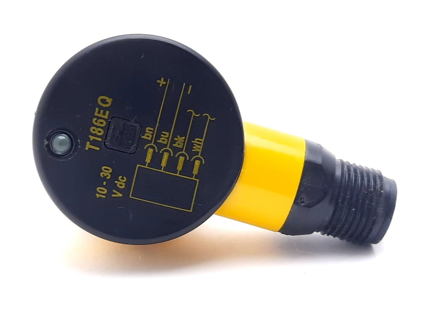 Used Banner T186EQ Photoelectric Sensor, Emitter 10-30VDC, 150mA, M18 4 Pin