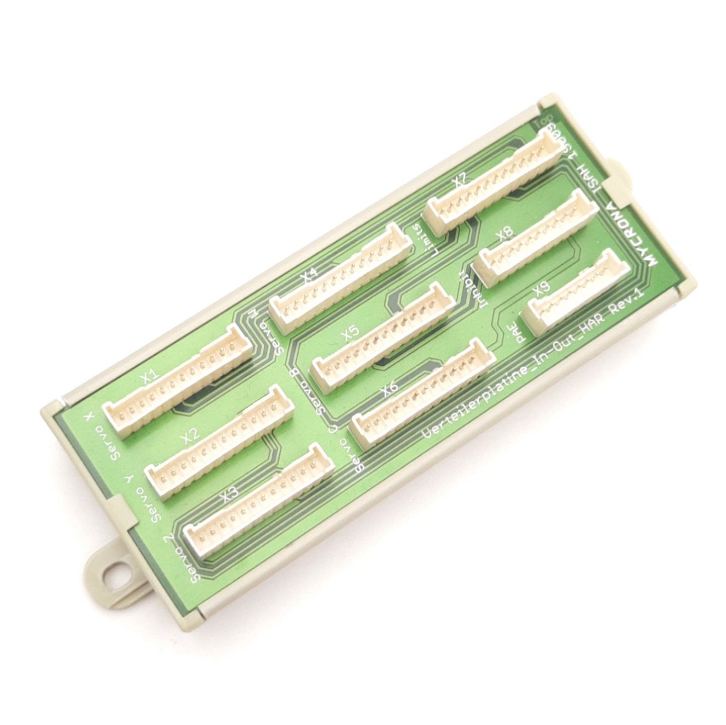 Used Mycrona ISAH 19009 Switch & Servo Distribution Board, 8-10-12-Pin Connectors