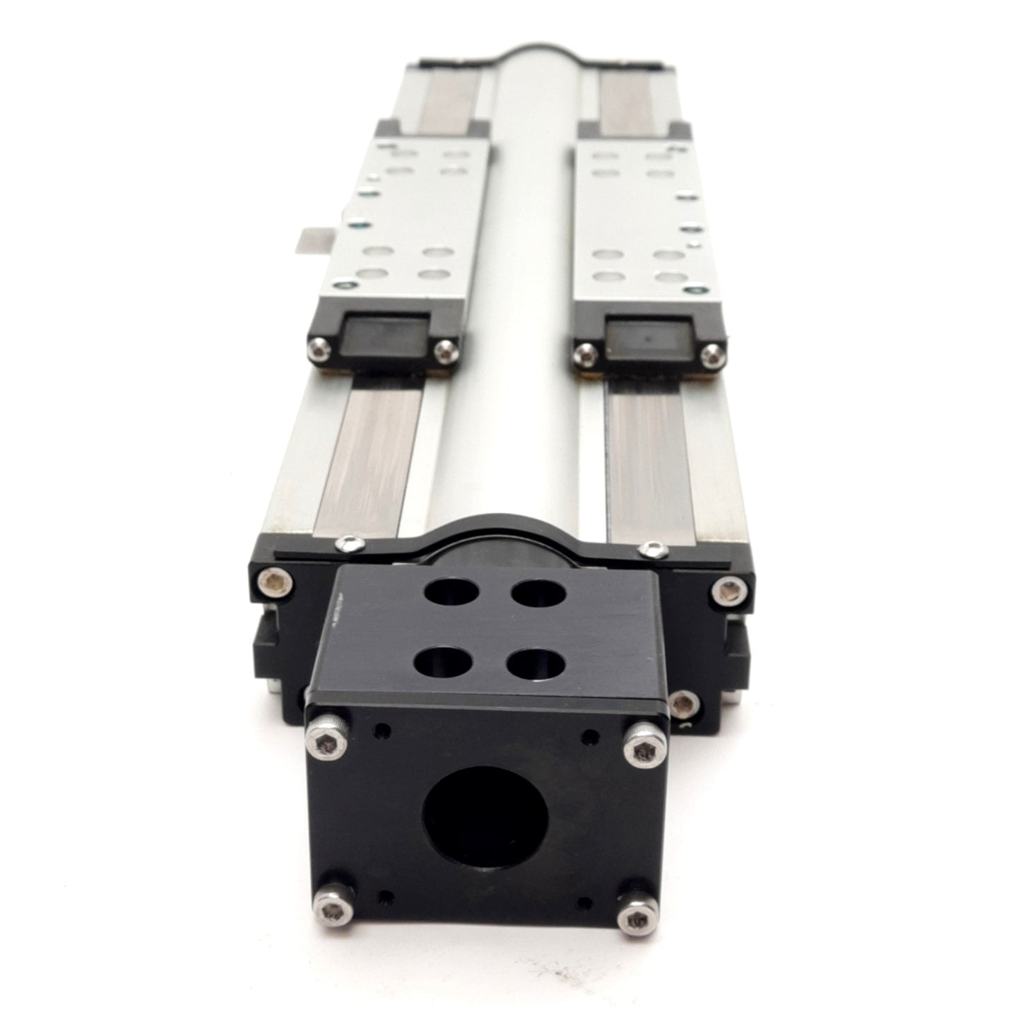 Used Parker 404150XRMSD2H1L1C1M2 Linear Actuator, 150mm Travel, 5mm Lead, 375lb Load