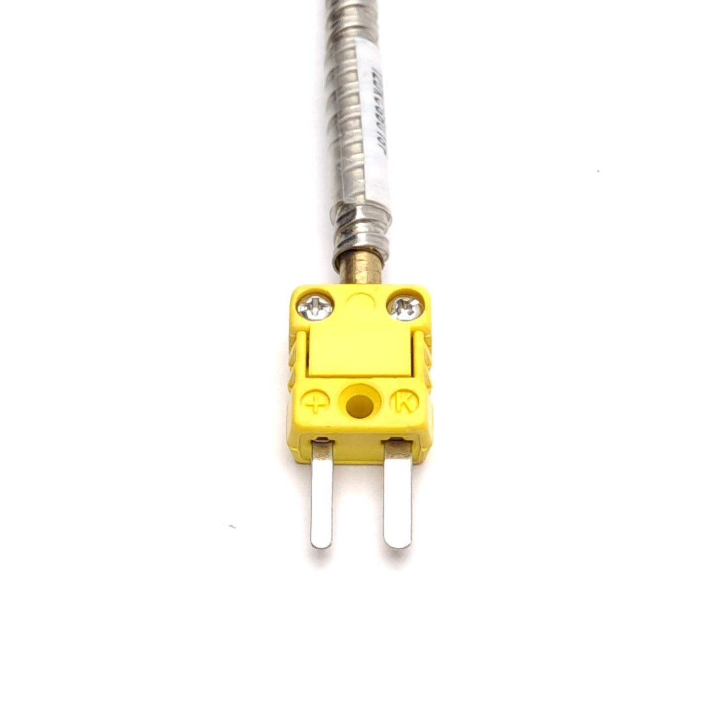 Used Watlow 12DKCGB018F Type K Thermocouple, 3/16"x1" Sheath, 18" Lead, Grounded
