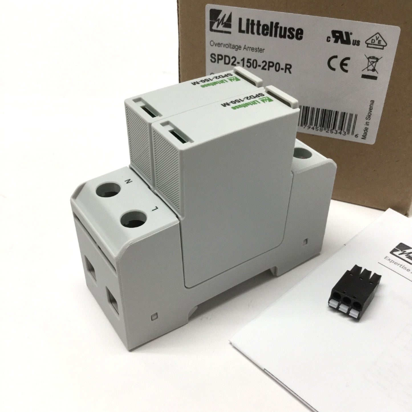 New Littelfuse SPD2-150-2P0-R Surge Protection Overvoltage Arrester 600V 20kA 2-Pole