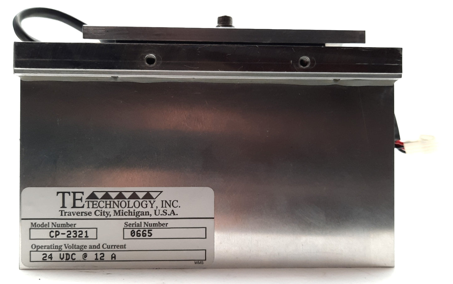 Used TE Technology CP-2321 LASER Diode Thermoelectric-Peltier Cold Plate 24VDC 12A