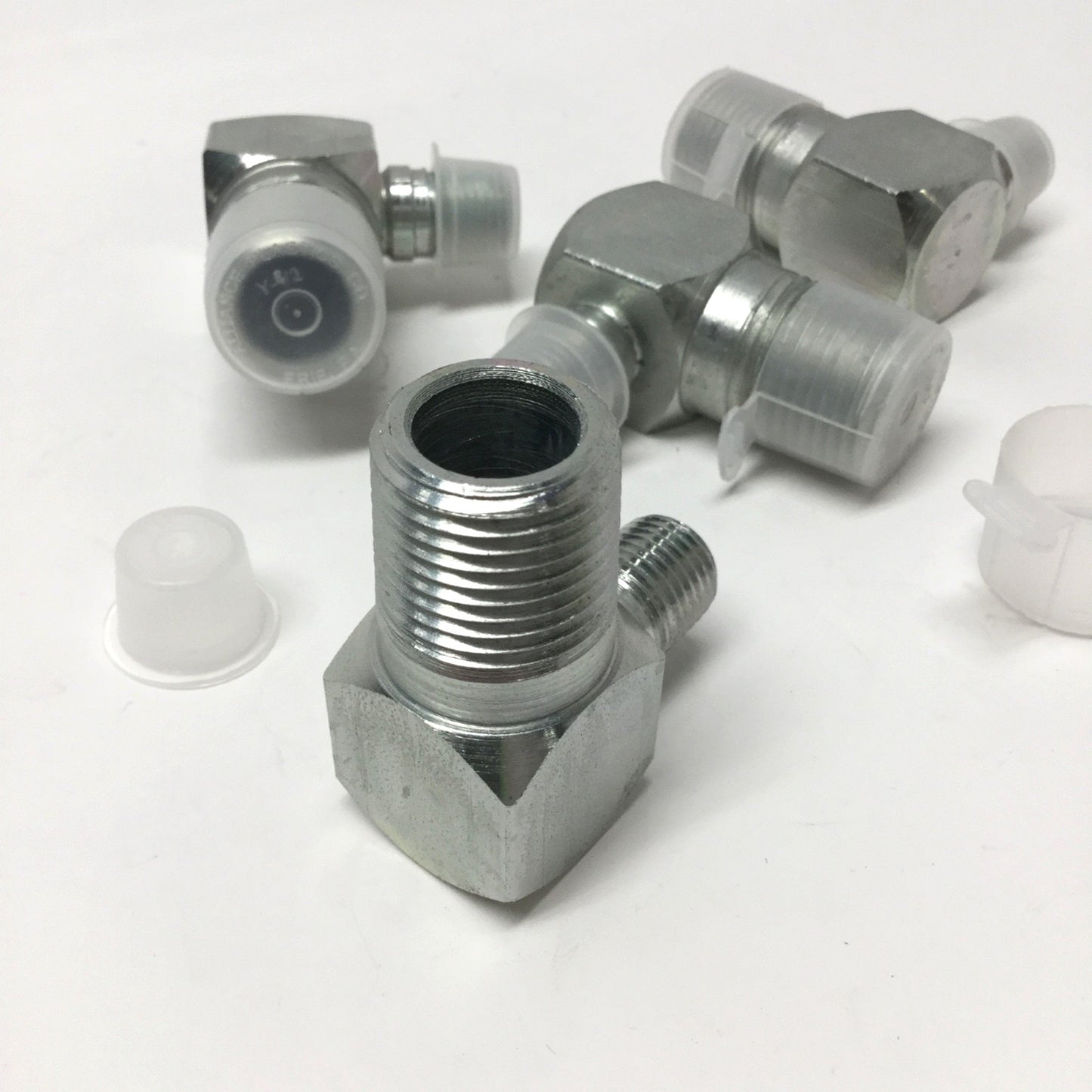 New – Open box Lot of 4 5500-08-04 Hydraulic Pipe Fitting 90° Elbow 1/2" x 1/4" NPT Male