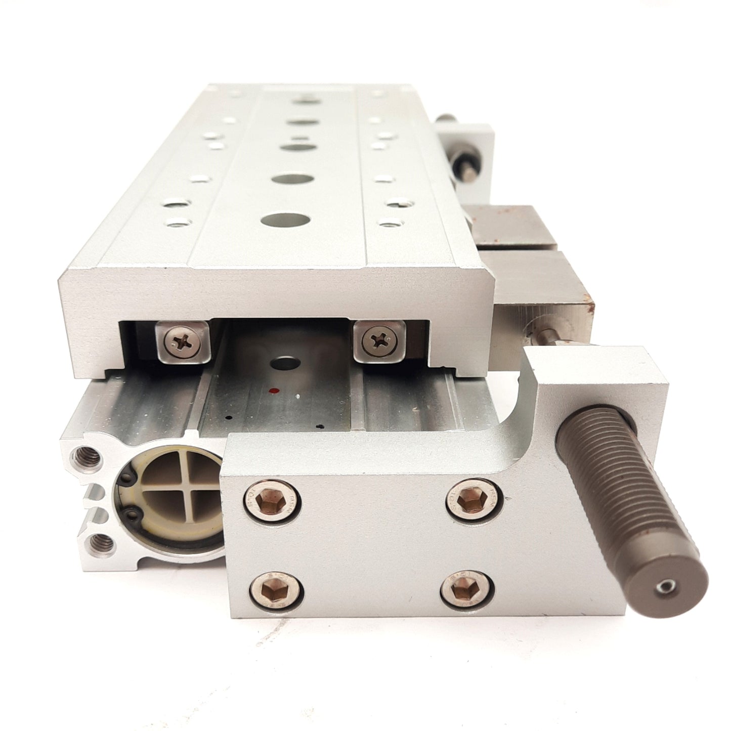 Used SMC MXS25-100B Air Slide Table, ø25mm Bore, 100mm Stroke, 0.15-0.7MPa, M5x0.8