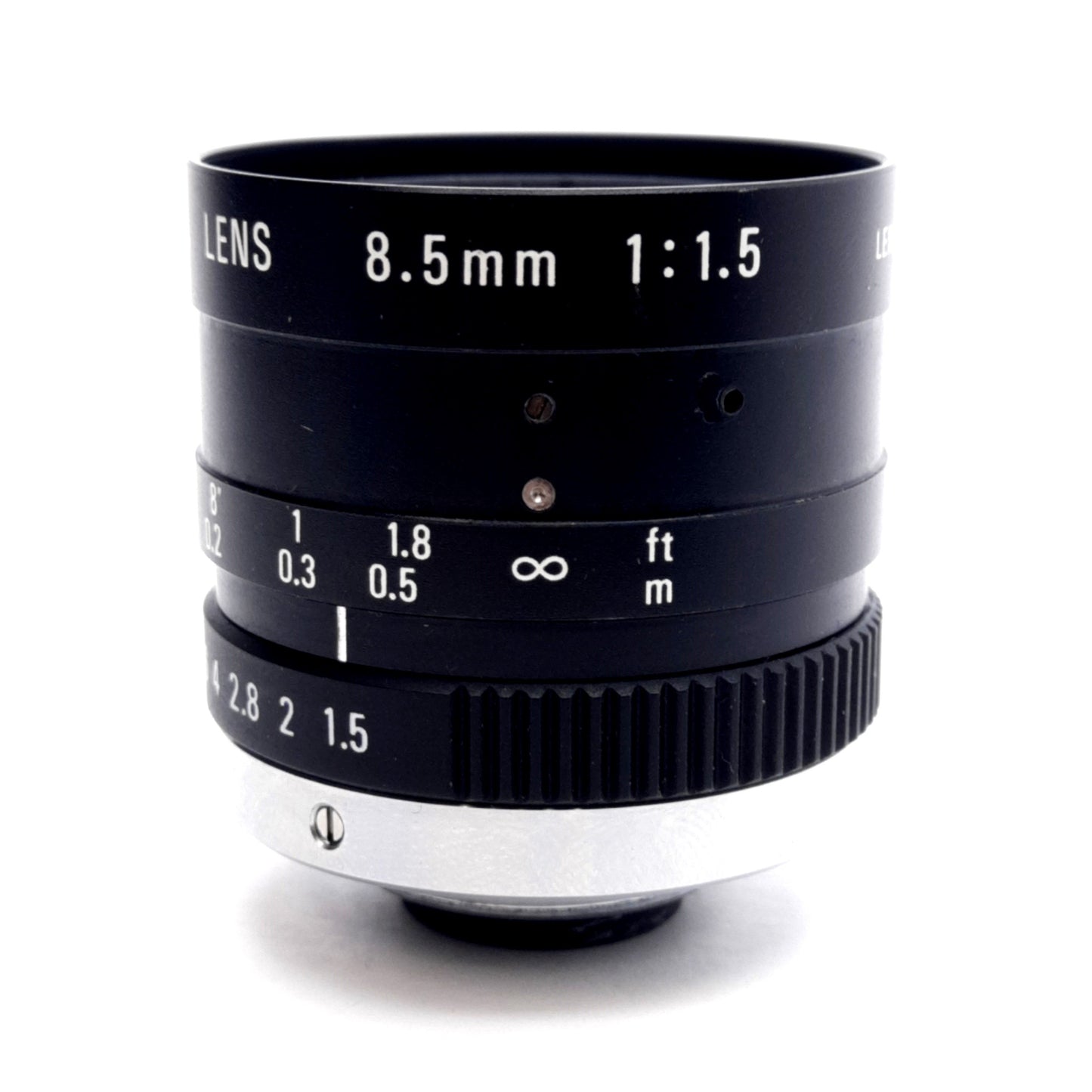 Used Cosmicar/Pentax C30811 Television Camera Lens, C-Mount, 2/3" Format, 8.5mm Focal