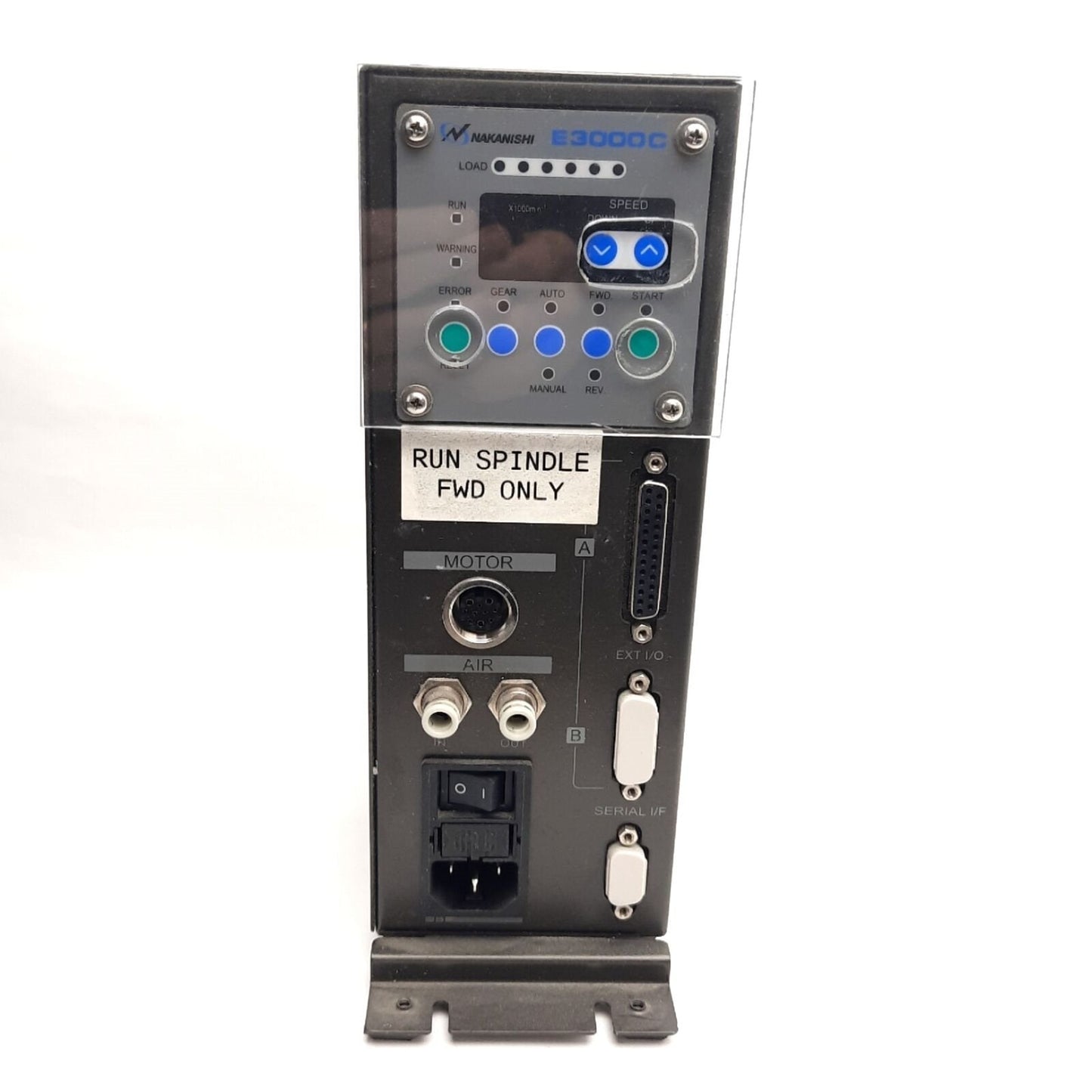 Used Nakanishi E3000C-NE-211 Spindle Control Unit For Ø1.18" Tool, 120/240VAC, 350W