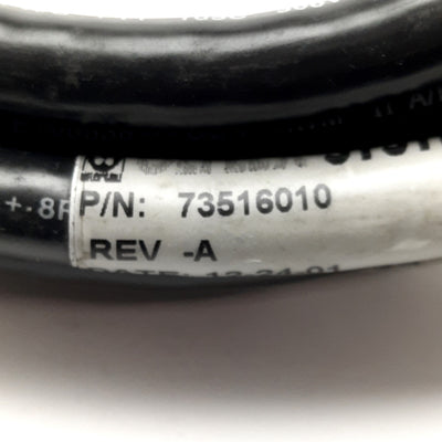 Used OLFLEX SYSTEMS 73516010 N Series Motor Feedback Cable MS 19-Pin to DB15 3m Long