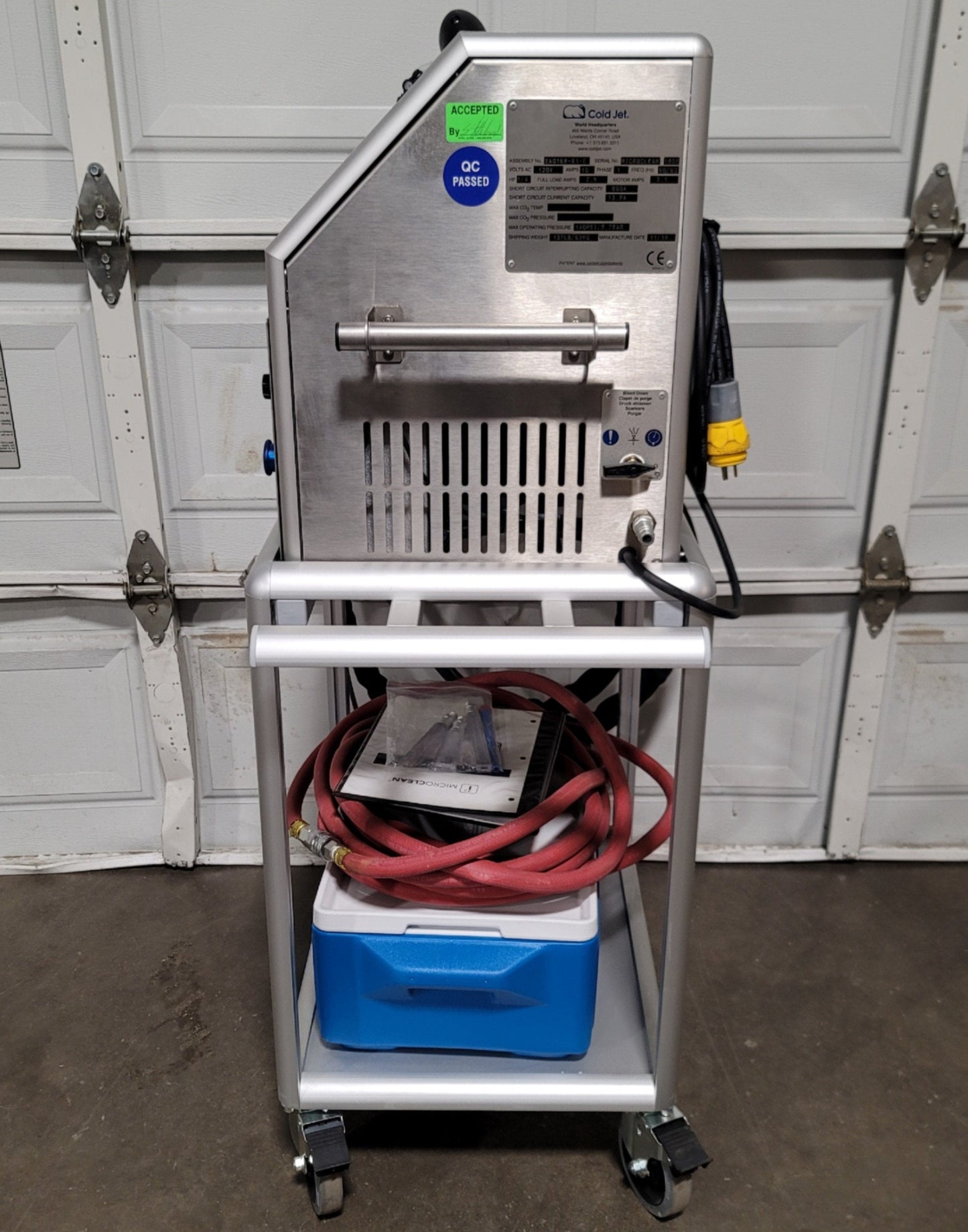 Used Cold Jet 2A0169-G1-E i³ MicroClean Precision Dry Ice Blaster 0-1.2lbs/min 140psi