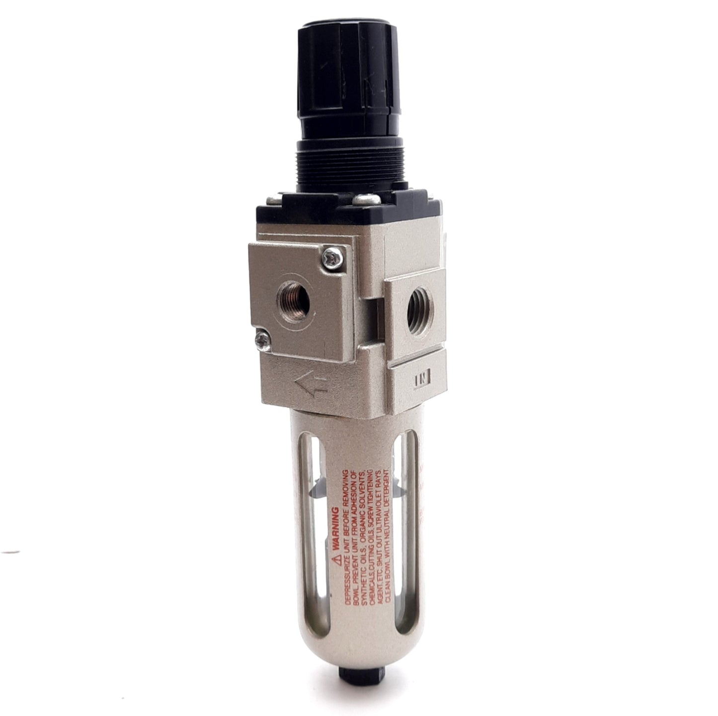 Used SMC AW20-N02C-CZ Pneumatic Filter Regulator, 5µm Filtration, 7-125PSI, 1/4in NPT