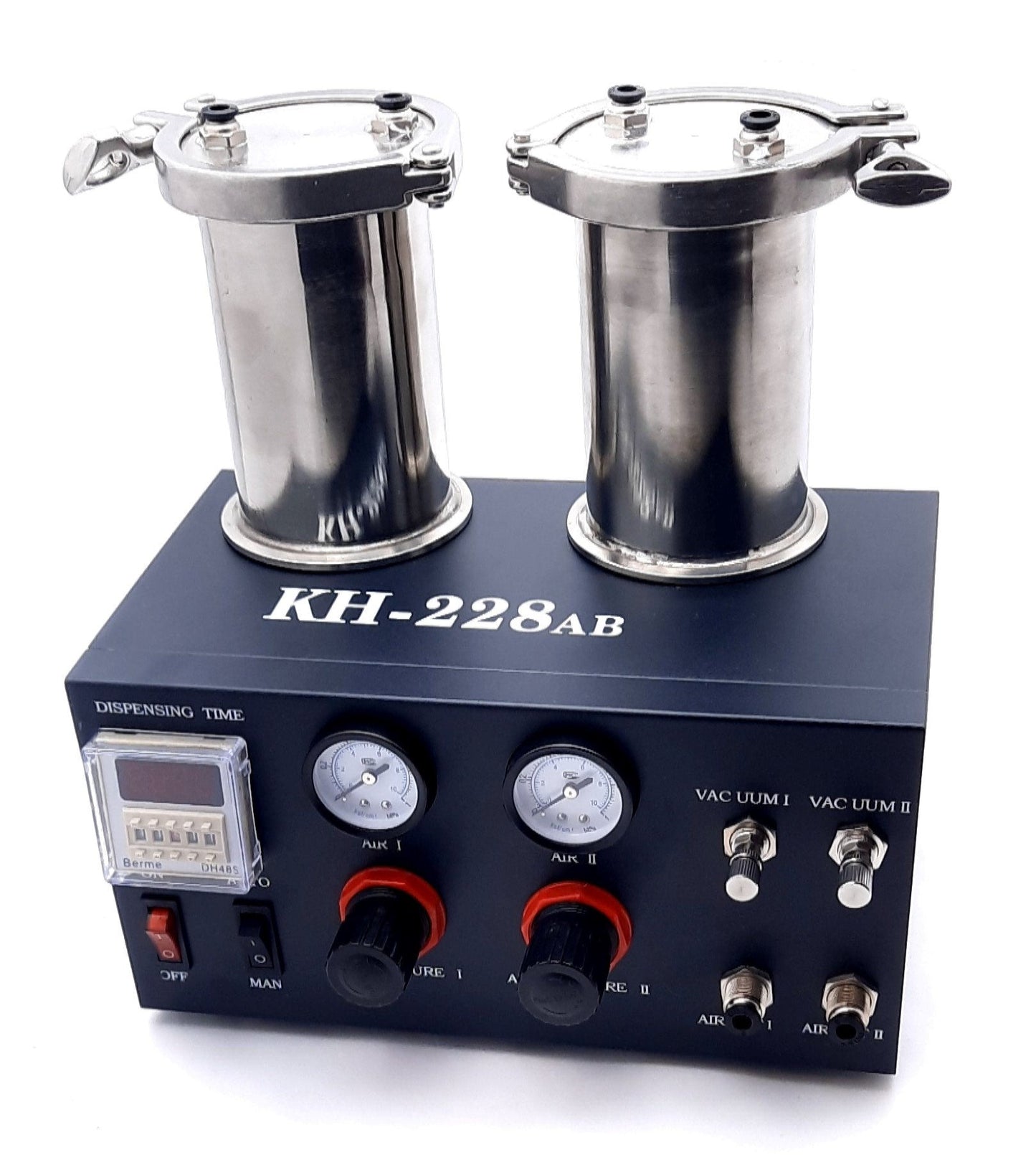 New Open Box Automatic AB KH-228AB Glue Dispenser Double Liquid Resin Dispenser 0.8Mpa 220VAC