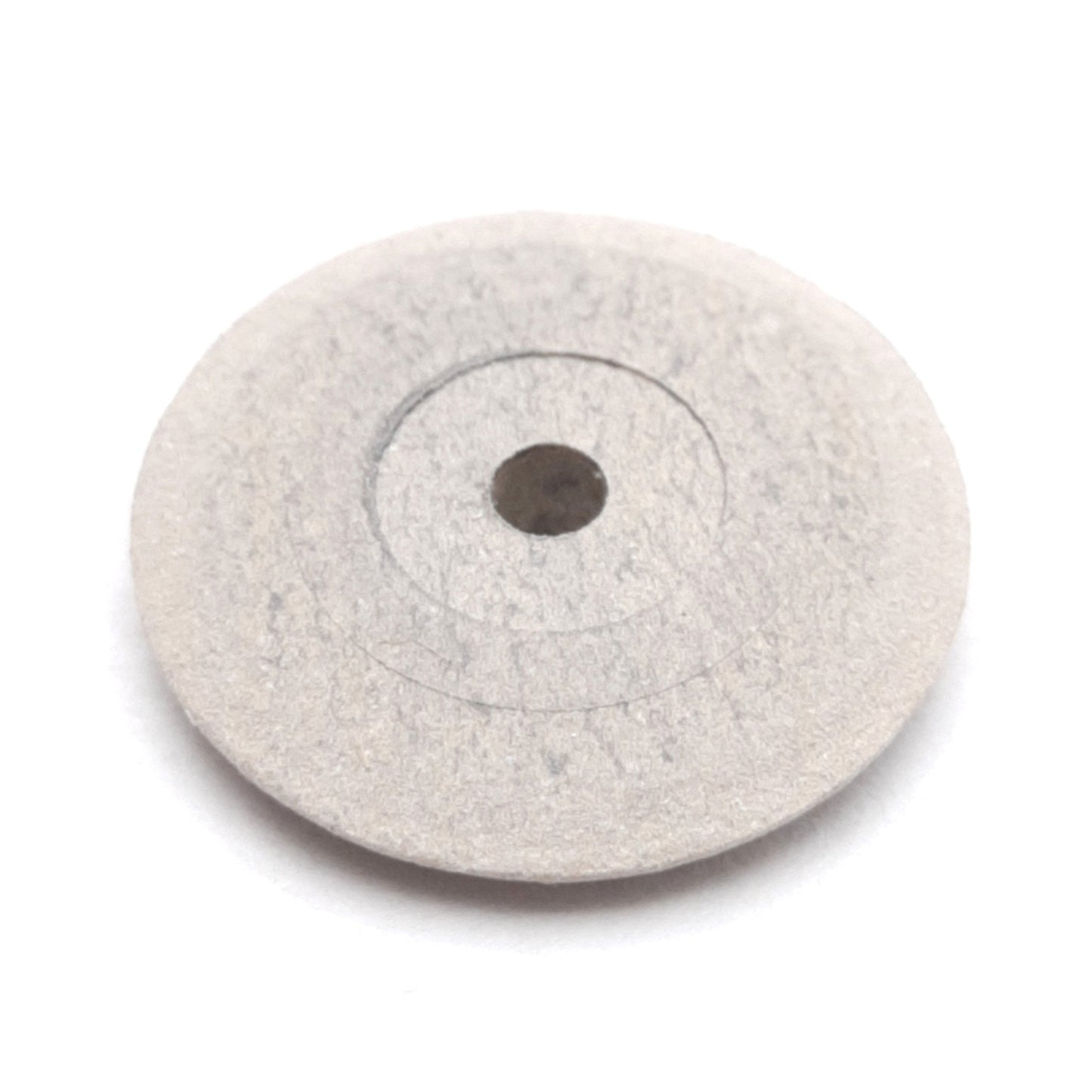 Used Lot of 100 Dedeco 4981 White Flexies Knife-Edge Rubber Wheels, ø5/8in Ultra Fine