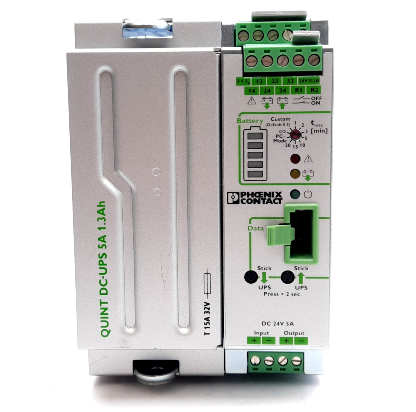 Used Phoenix Contact 2320254 Uninterruptible Power Supply 24VDC IN/OUT *No Battery*