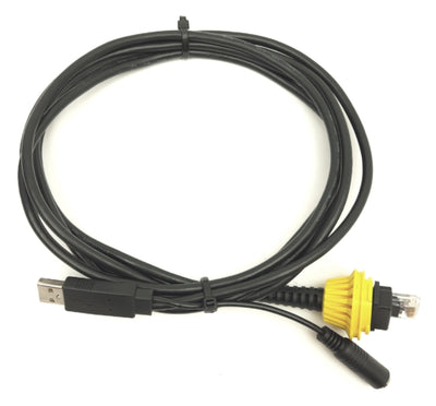 Used Cognex DM8500-USB-00 Dataman Barcode Reader Scanner Cable, USB to RJ50, 2.5m