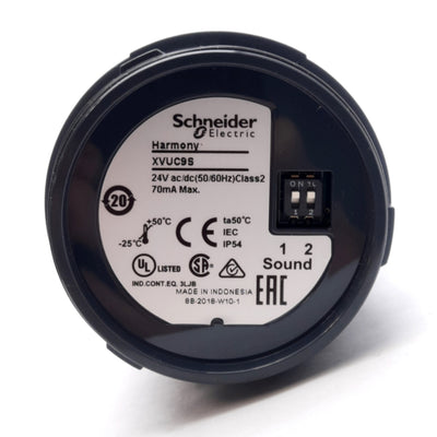 Used Schneider Electric XVUC9S Modular Tower Light Buzzer, ø60mm, 85dB, 24VAC/DC