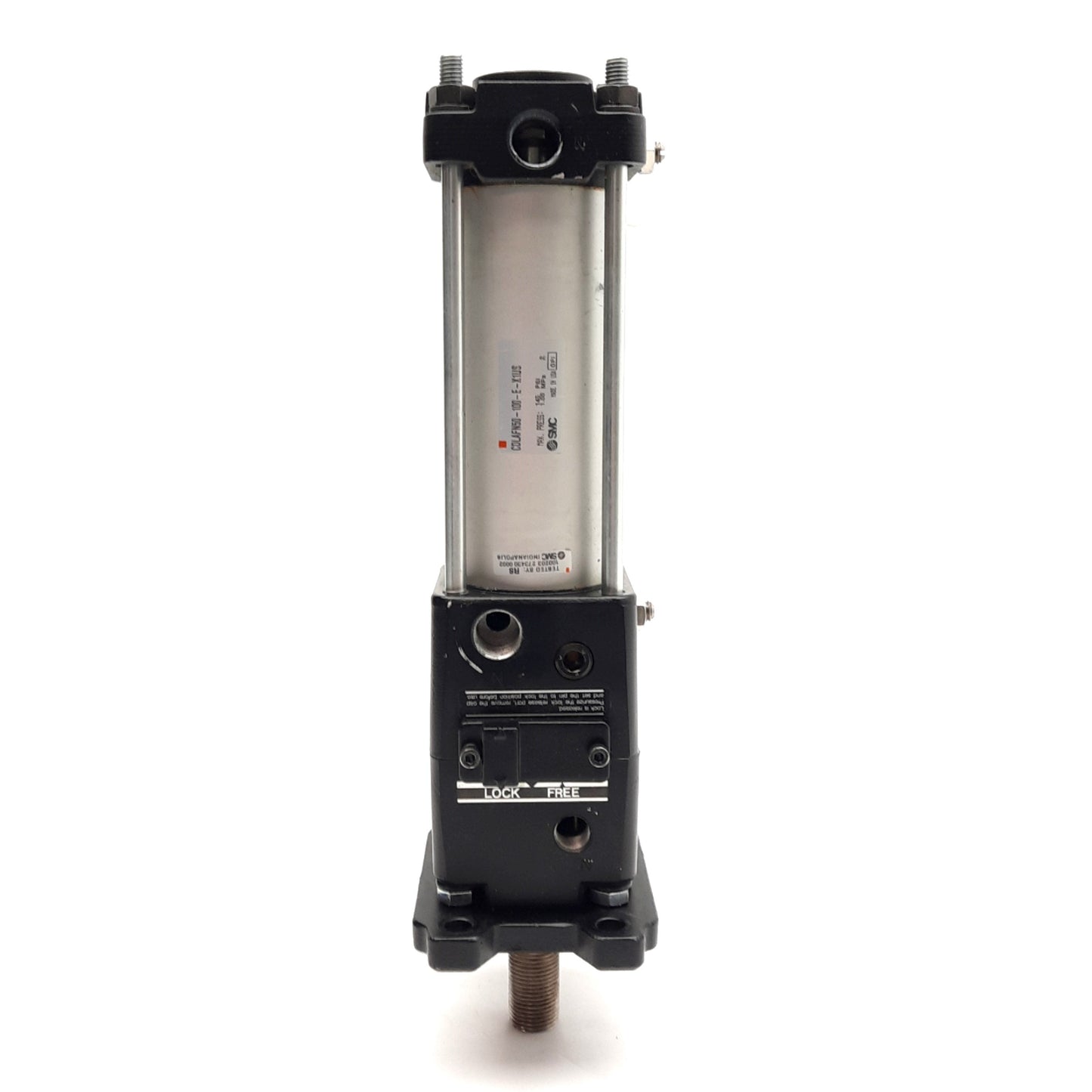 Used SMC CDLAFN50-100-E-X1US Fine Lock Pneumatic Cylinder, ø50mm Bore, 100mm Stroke