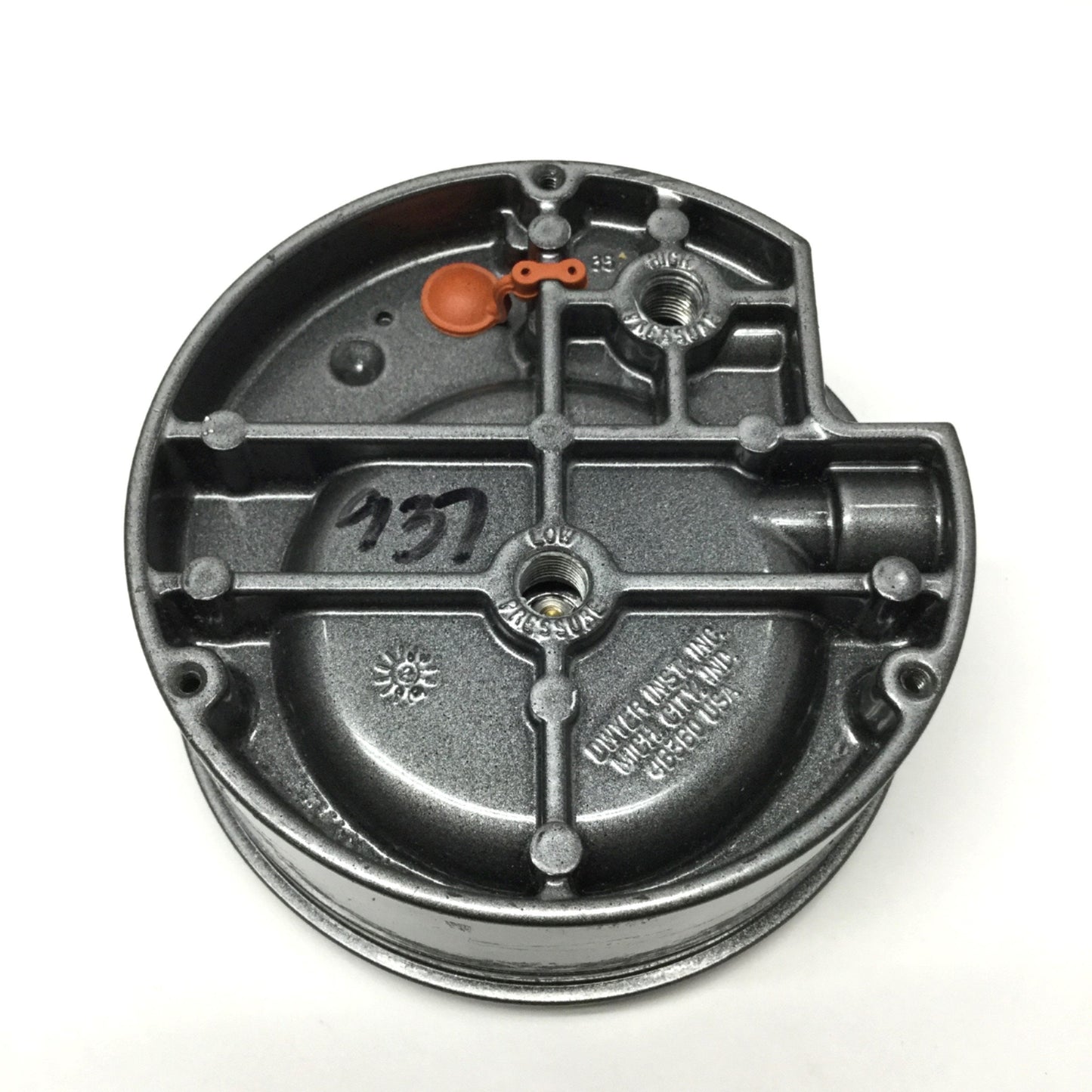 Used Dwyer 2010C Magnehelic Differential Pressure Gauge, 0-10" of Water, 15psi, ⅛"NPT