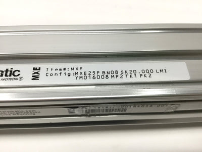 Used Tolomatic MXE25P BN08 SK20 Ball Screw Drive Linear Actuator 20" Stroke 1/8" Lead