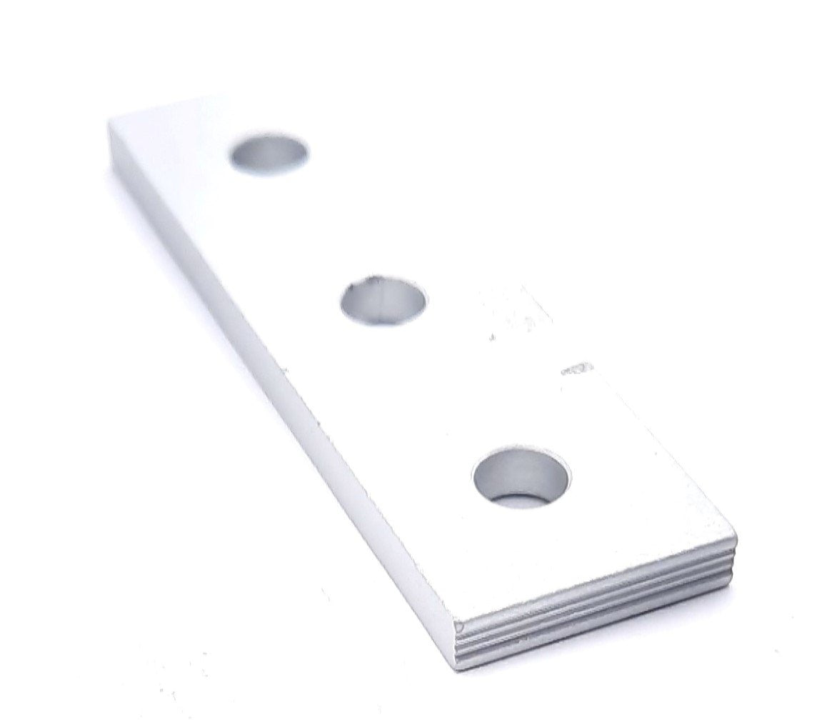 Used Lot of 10 80/20 20-4118 Straight Flat Plate 20 Series 3 Hole 60mm x 18mm x 4mm