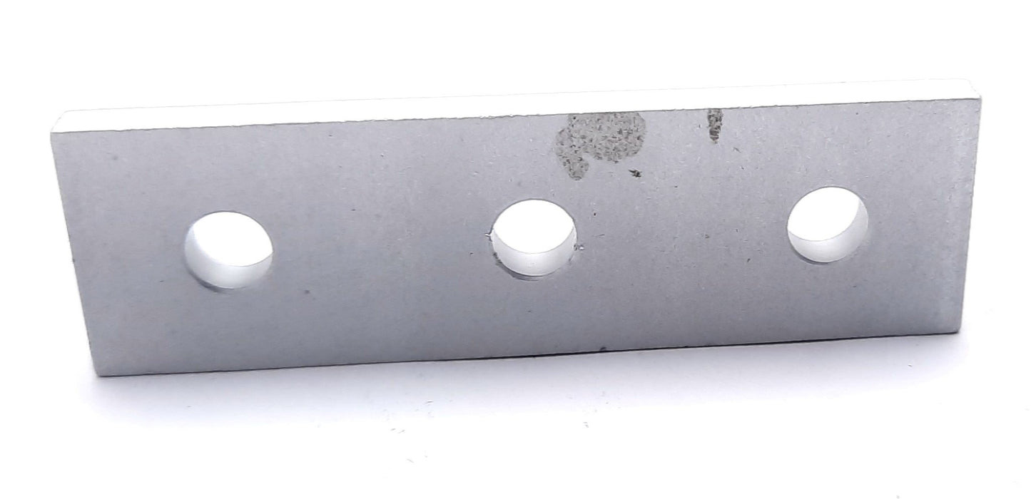 Used Lot of 10 80/20 20-4118 Straight Flat Plate 20 Series 3 Hole 60mm x 18mm x 4mm