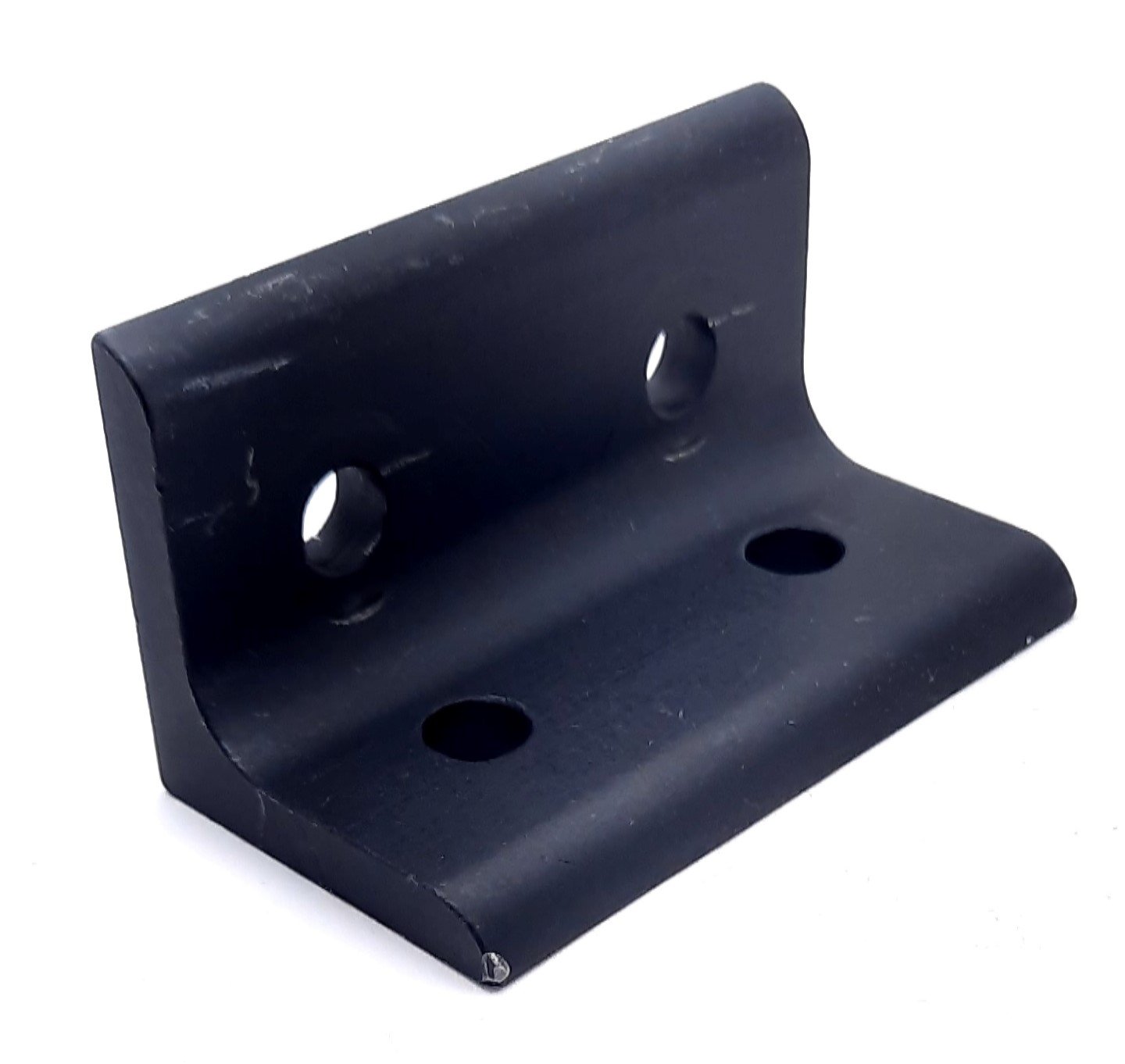 Used Lot of 6 80/20 4303 Aluminum Extrusion Inside 90 Degree Corner Brackets, 4-Hole