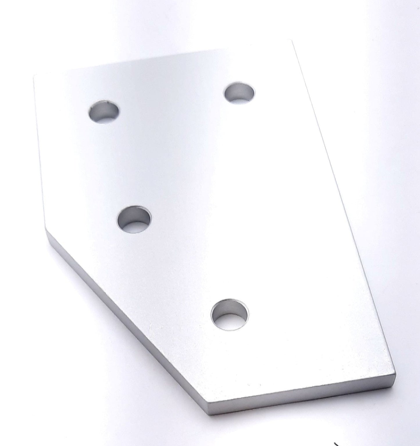 New Lot of 5 80/20 4361 60 Degree Angled Flat Plate 15 Series 4 Hole 4.5" x 3"