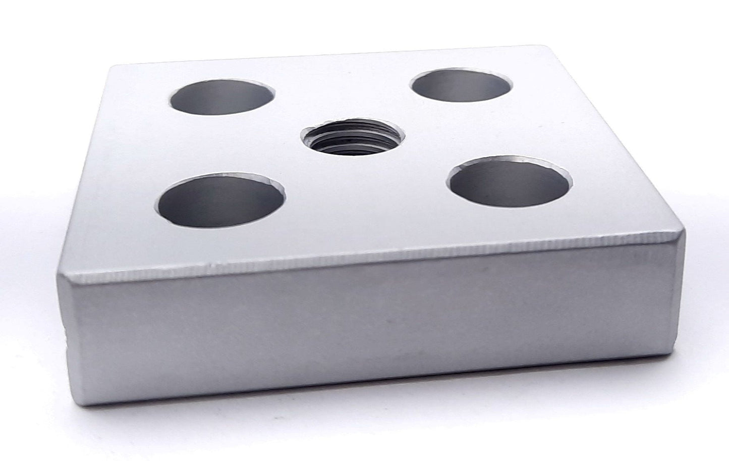 New Lot of 2 80/20 25-2131 Center Tap Base Plate: 50mm x 50mm with M10 Tap 25 Series