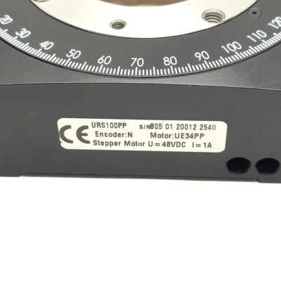 Used Newport URS100PP Motorized Stage, 360° Range, 48VDC Motor, 300N Capacity