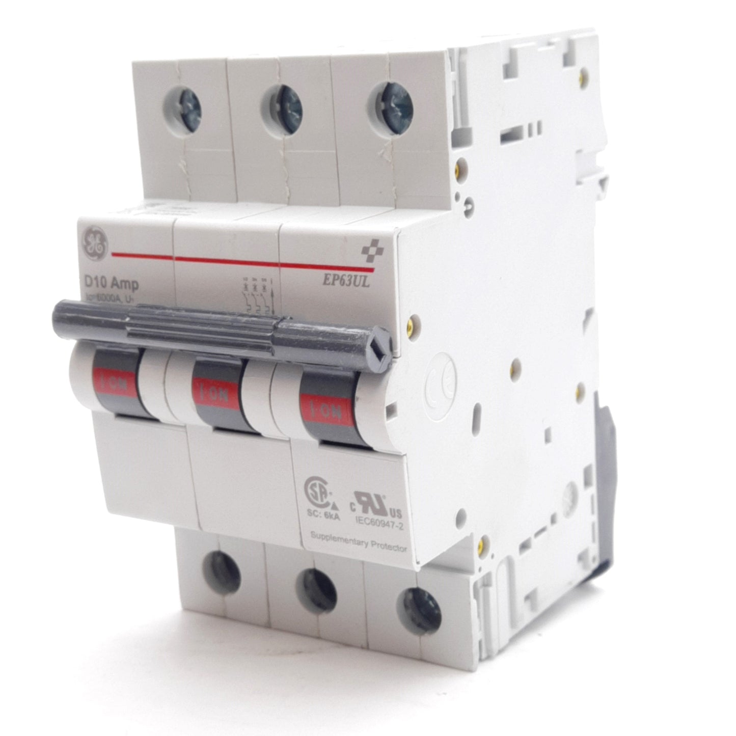 New General Electric EP63ULD10 Circuit Breaker, 3-Pole, 277/480VAC 10A, D Curve