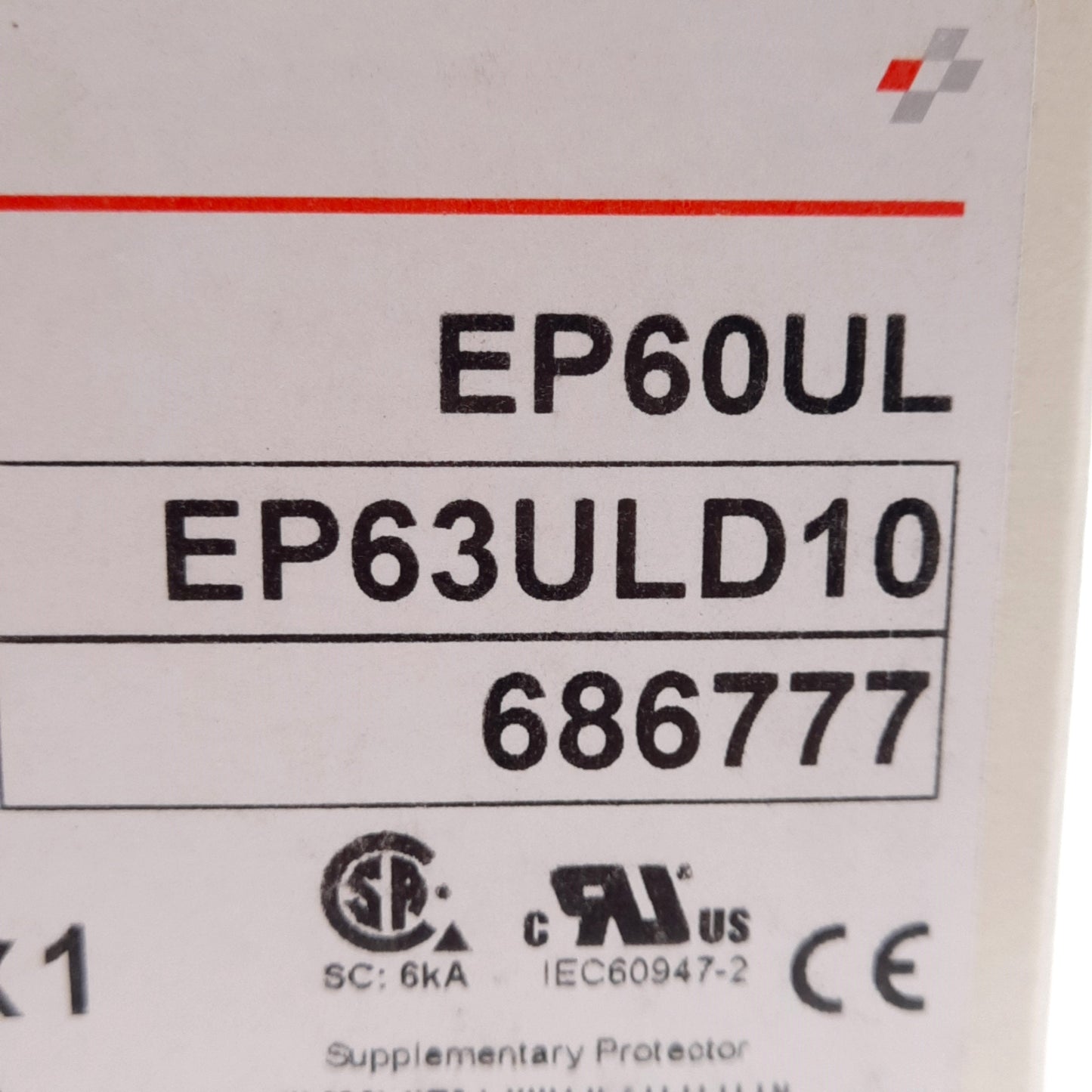 New General Electric EP63ULD10 Circuit Breaker, 3-Pole, 277/480VAC 10A, D Curve
