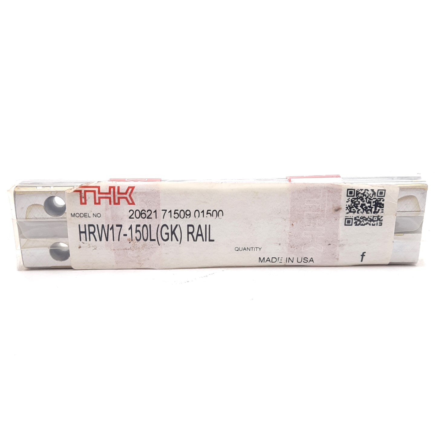 New THK HRW17-150L Linear Guide Rail, 150mm x 33mm x 9mm, 40mm Pitch, Carbon Steel