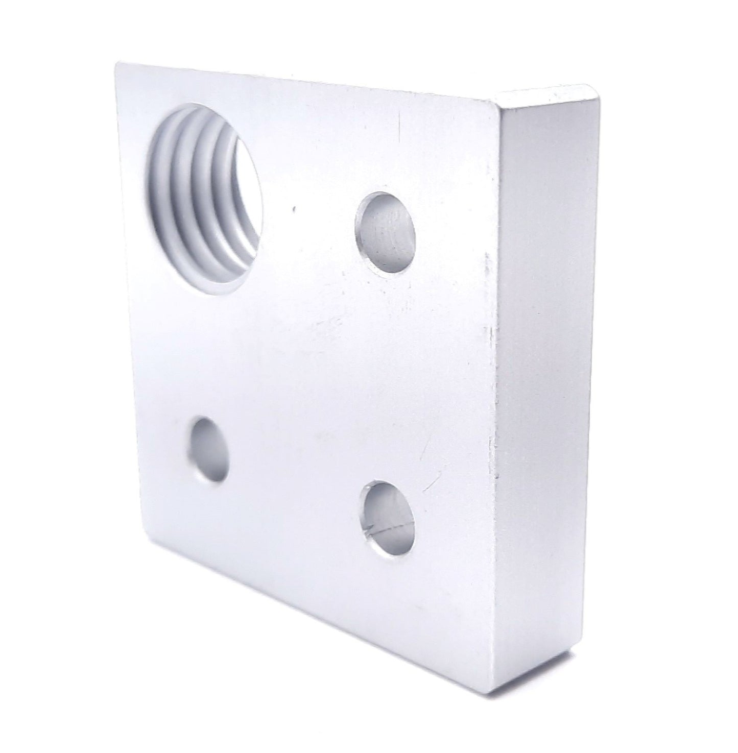New Lot of 2 80/20 2364 Offset Tap Base Plate 2" x 2" w/3/4-10 Corner Tap 10 Series