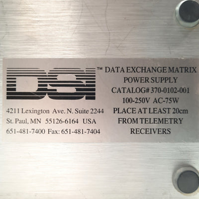 Used DSI 370-0102-001 Power Supply/Adapter for Data Exchange Matrix