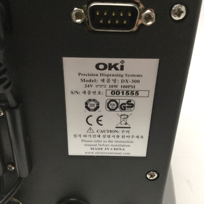 Used Oki DX-300 Programmable Fluid Dispenser/Valve Controller 0-100psi, 1200cycle/min