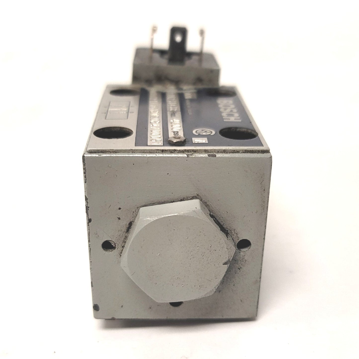 Used Bosch Rexroth 9810231438 Hydraulic Valve 4600psi 24VDC Coil 2-Position 3-Way