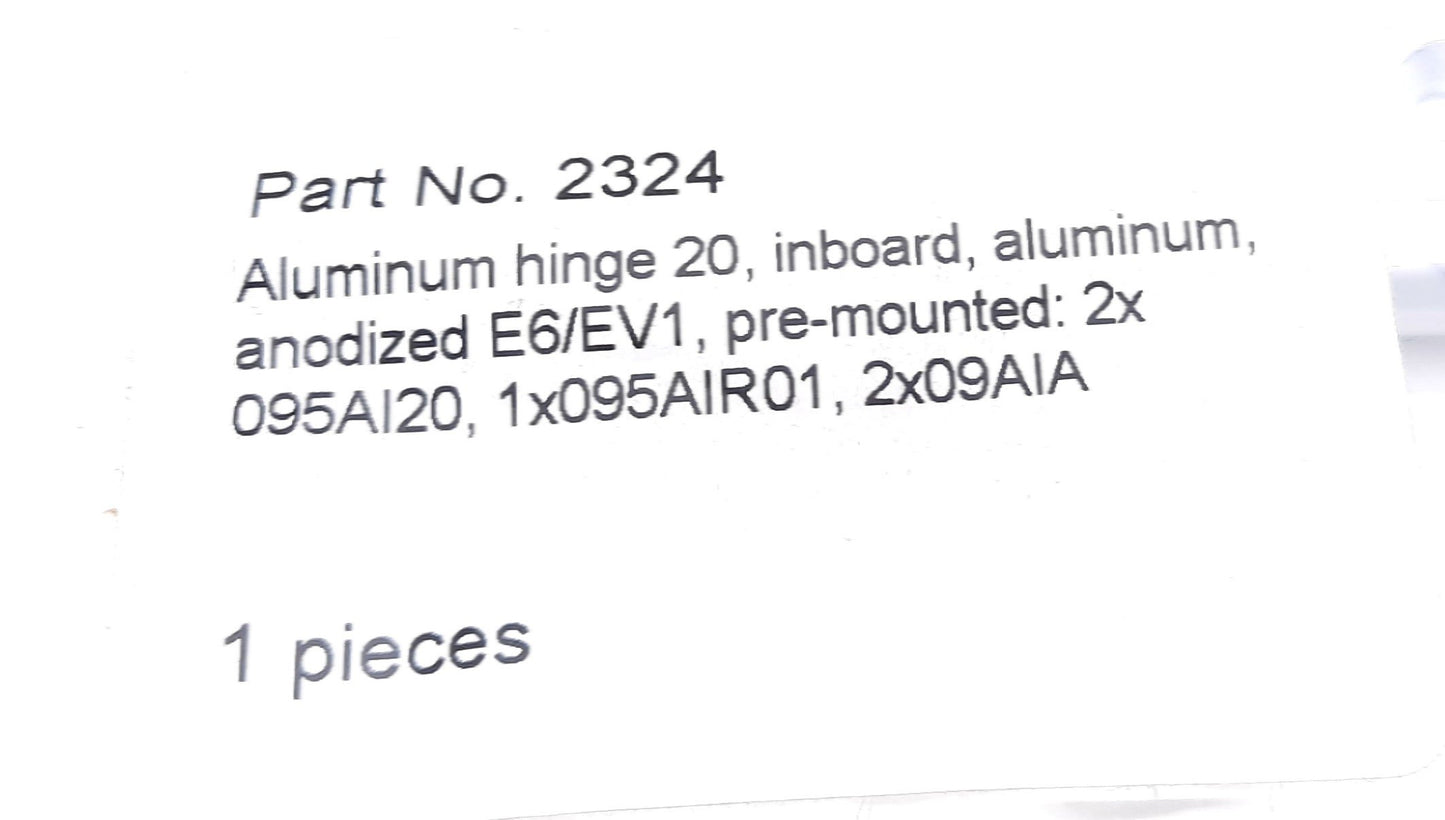 New Lot of 4 80/20 2324 Aluminum Extruded Concealed Hinge 20 Series 4 Hole