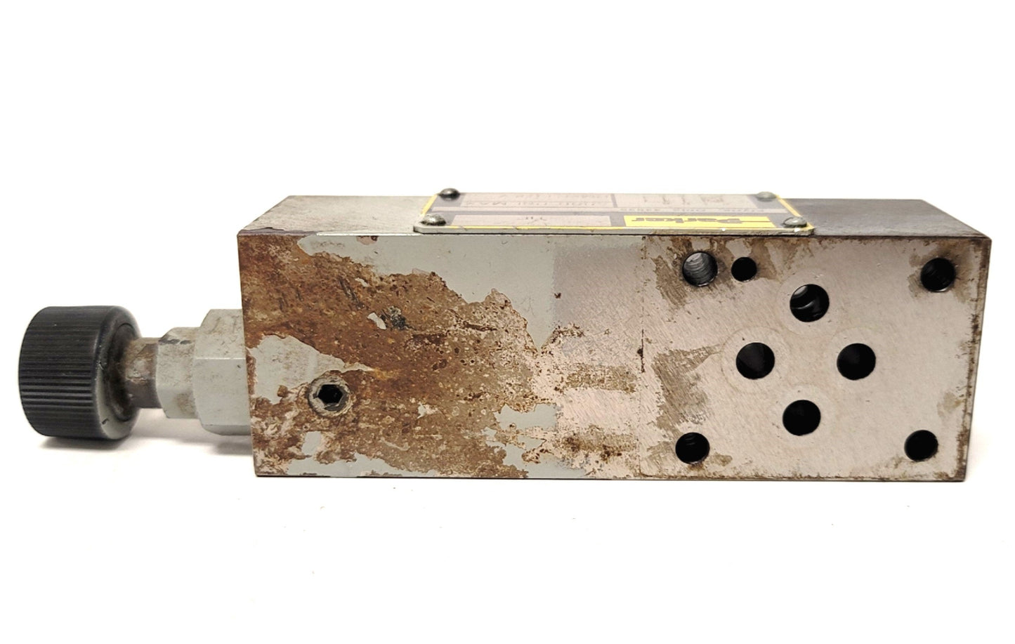 Used Parker RM2PT17KV RM Series Hydraulic Relief Valve 5000psi Max, NFPA D03, 14GPM