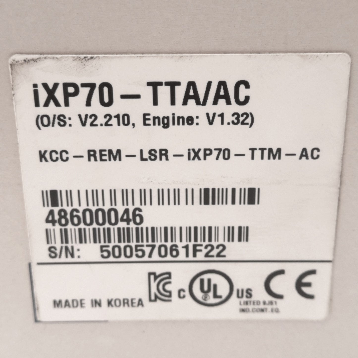 New LS iXP70-TTA/AC XGT HMI Panel, 10.4in TFT LCD Display, 800x600Pixels, 100-240VAC